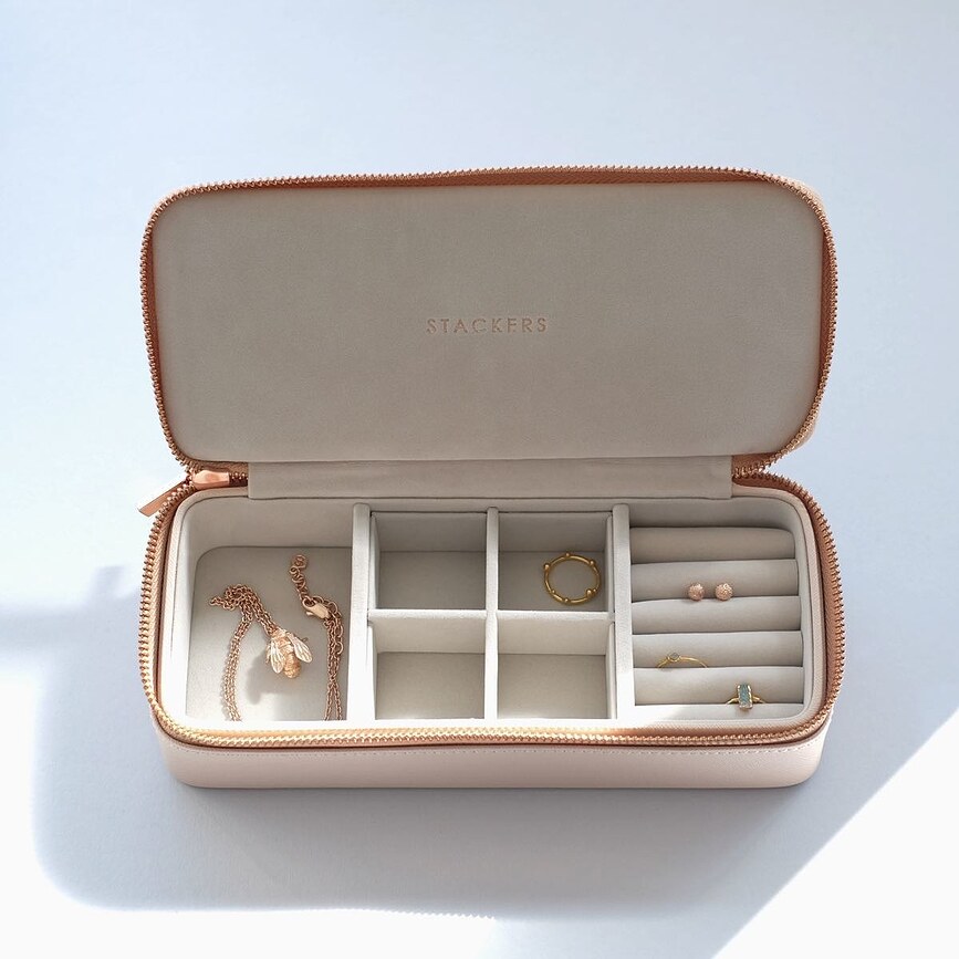 Joyero de viaje Travel Large Stackers, beige claro