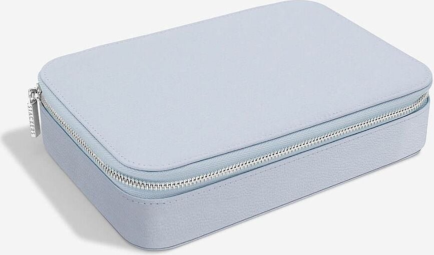 Estuche de Viaje para joyas y accesorios Stackers Travel, gris piedra