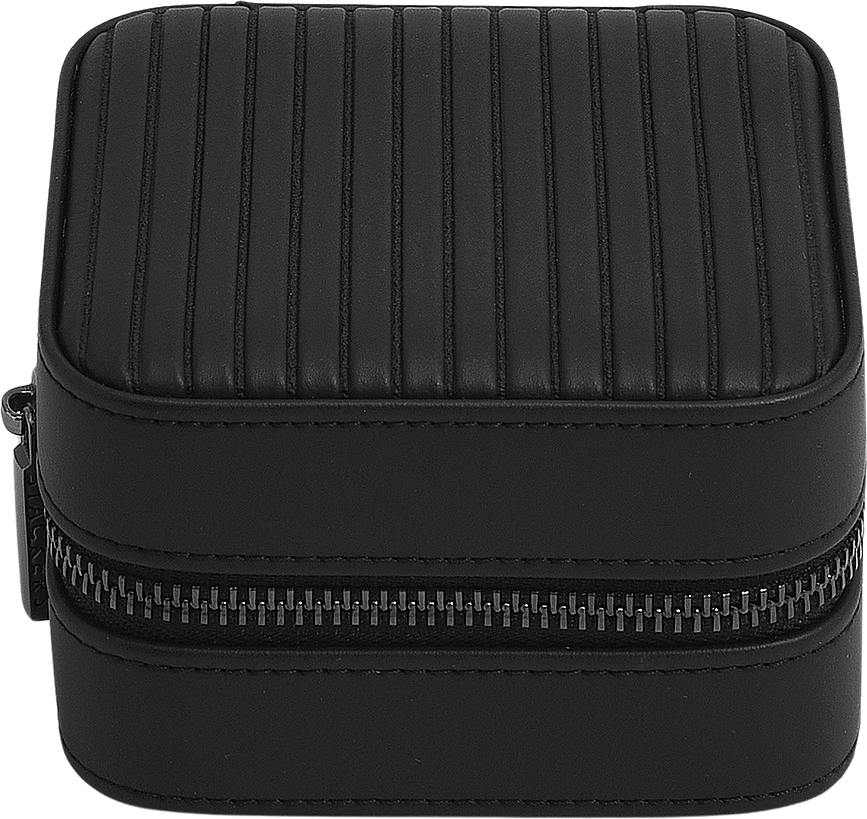 Estuche de viaje para joyas y reloj Stackers Men, negro
