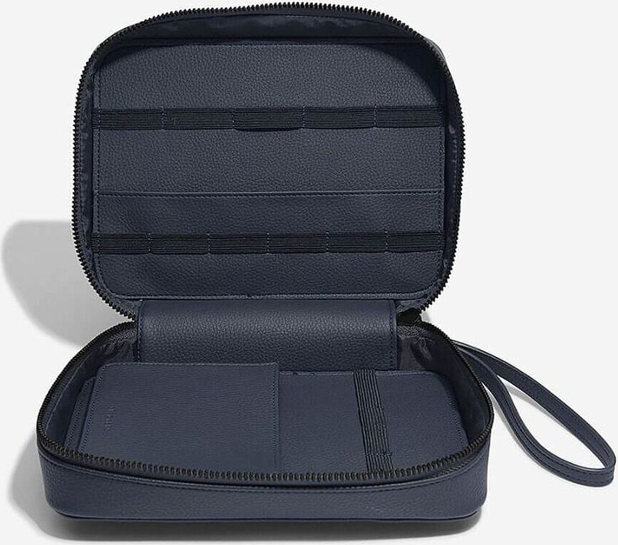 Estuche para cargadores y auriculares Stackers Pebble, azul marino