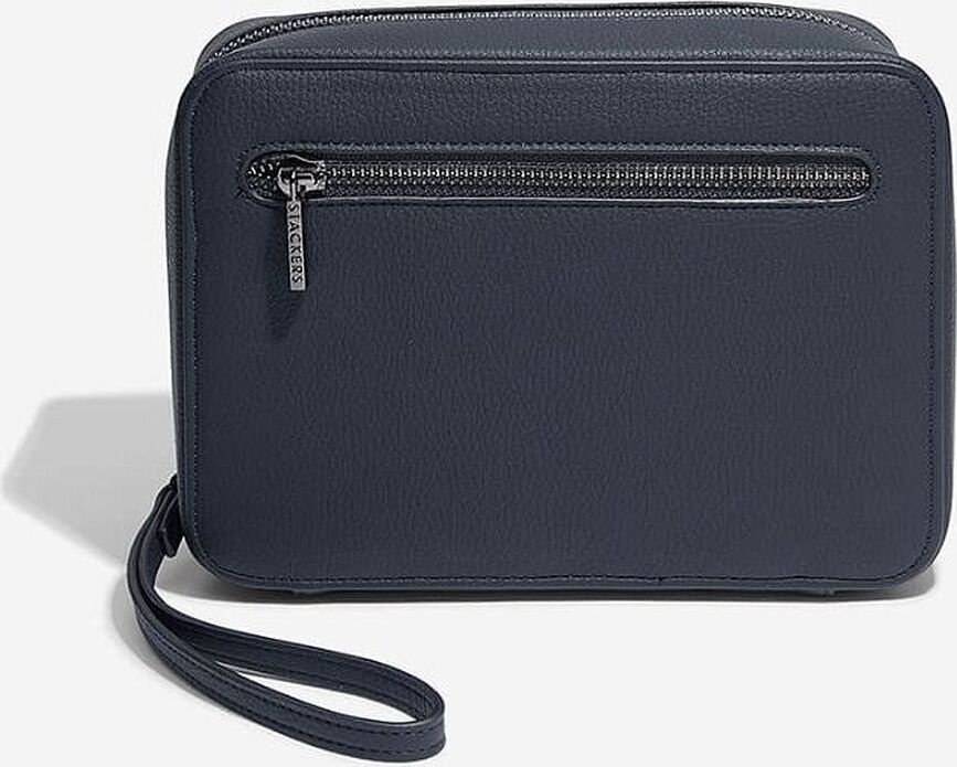 Estuche para cargadores y auriculares Stackers Pebble, azul marino