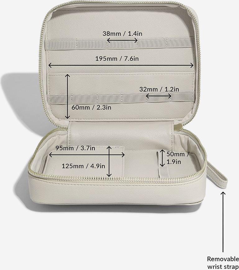 Estuche organizador para cargadores y auriculares Stackers, color topo