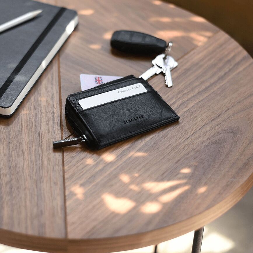 Estuche de documentos con cremallera Stackers, marrón