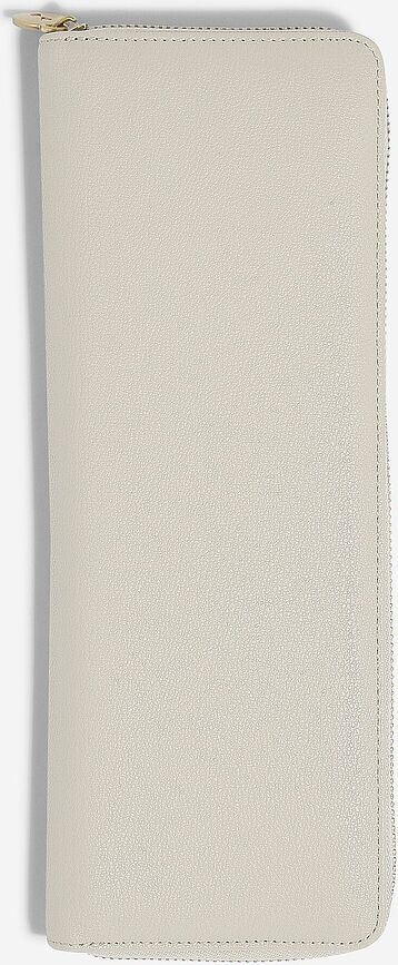 Estuche para relojes de lino Stackers, beige claro