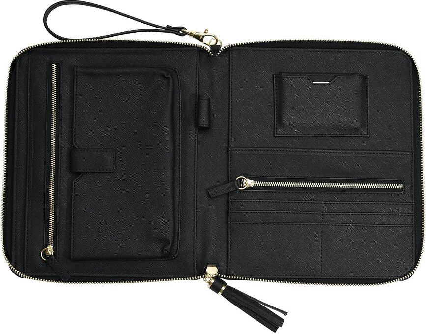 Estuche Organizador para documentos y teléfono Stackers, negro