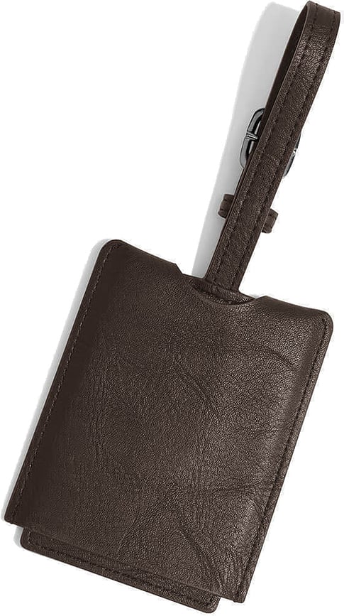 Etiqueta para Equipaje Stackers rectangular, marrón