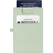 Etui na paszport i karty Stackers Pebble zieleń szałwiowa
