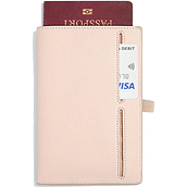 Etui na paszport i karty Stackers różowe