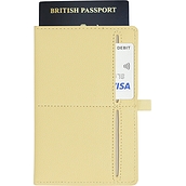Etui na paszport i karty Stackers żółte