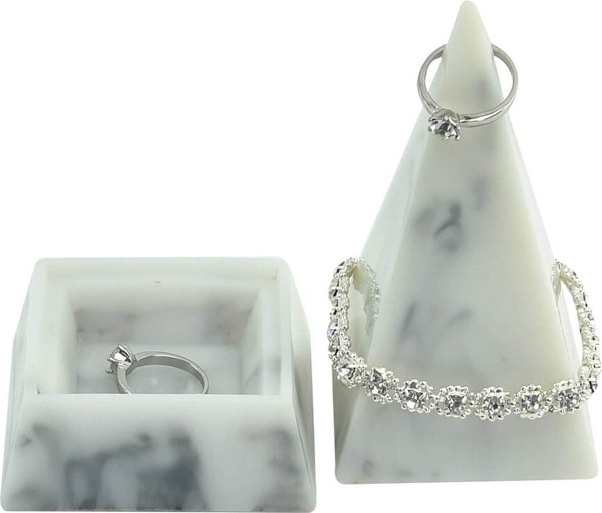 Soporte para joyas grande Pyramid, gris