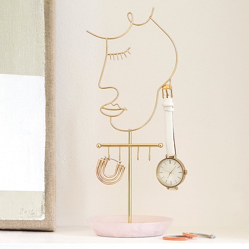 Face Stalak za nakit ružičasti kvarc