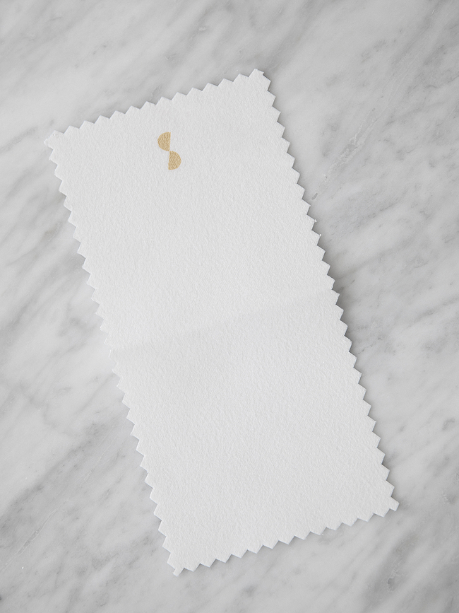 Paño para pulir joyas Stackers, beige