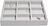 Joyero de 9 compartimentos Stackers Classic, gris piedra