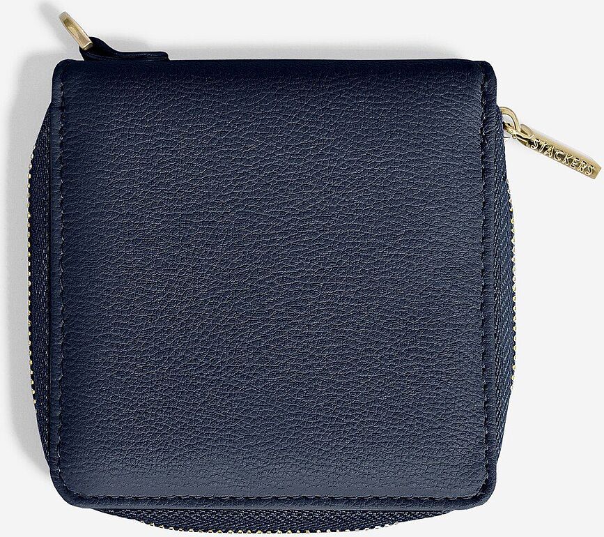 Estuche de viaje para joyas Stackers, pequeño, con espacio para anillos, color topo