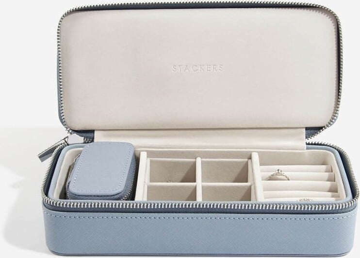 Joyero de viaje Travel Mini Stackers, rosa rubor