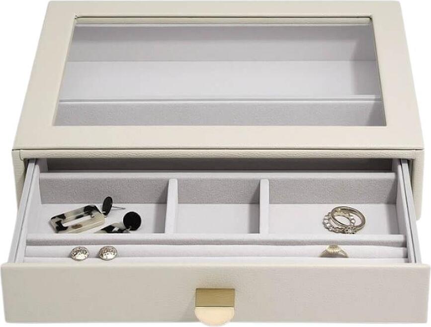 Joyero Stackers Classic, con 3 cajones, rosa