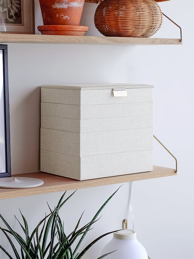 Joyero modular Stackers Classic, color topo, Set de 5 piezas