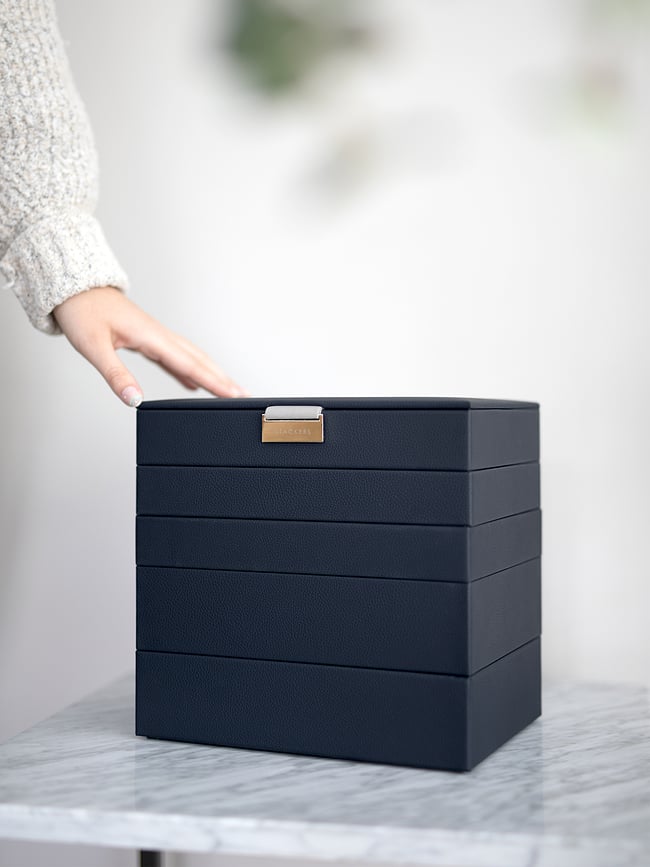 Joyero modular Stackers Classic, color topo, Set de 5 piezas