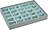 Joyero Stackers de 25 compartimentos, clásico, gris menta