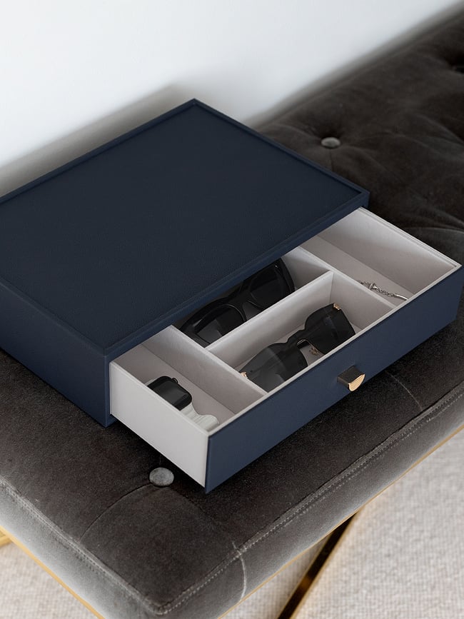 Joyero profundo Stackers Supersize, con cajón, topo