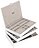 Joyero Stackers triple, supersize, blanco y beige