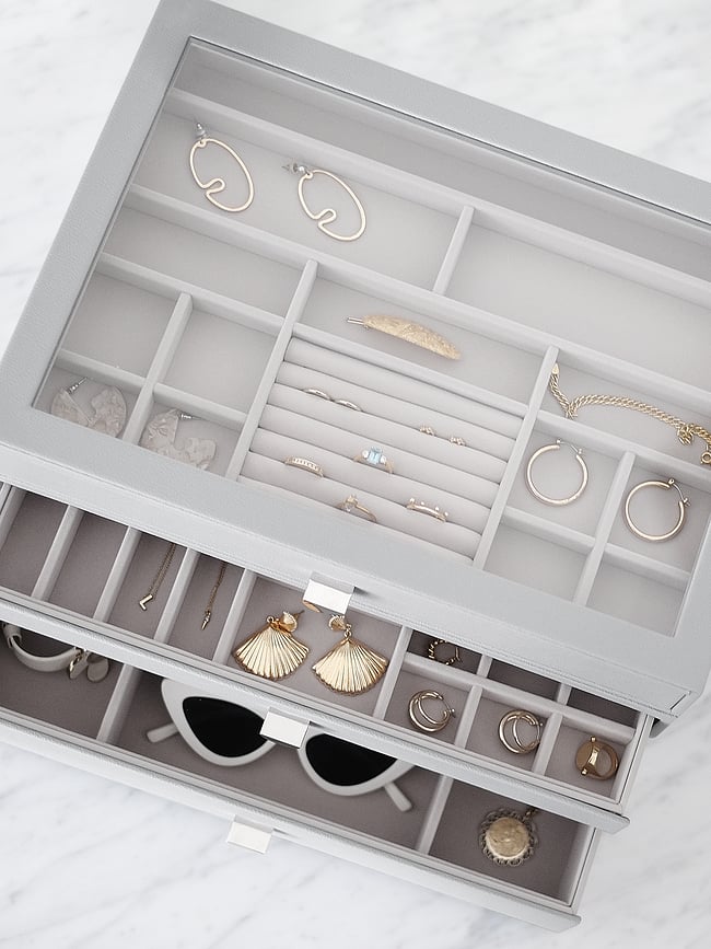 Joyero supersize Stackers, con 3 cajones, topo