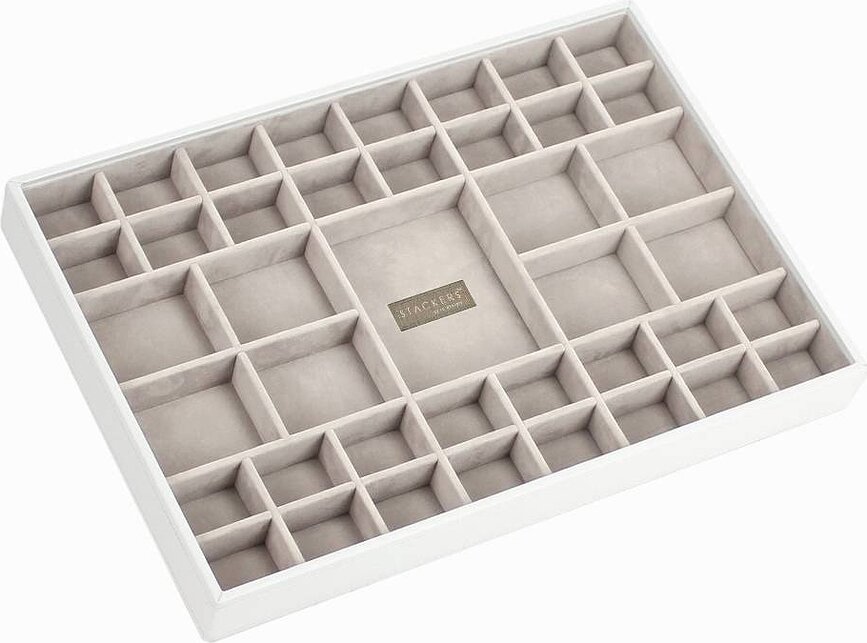 Joyero de 3 niveles Stackers, tamaño supersize, topo