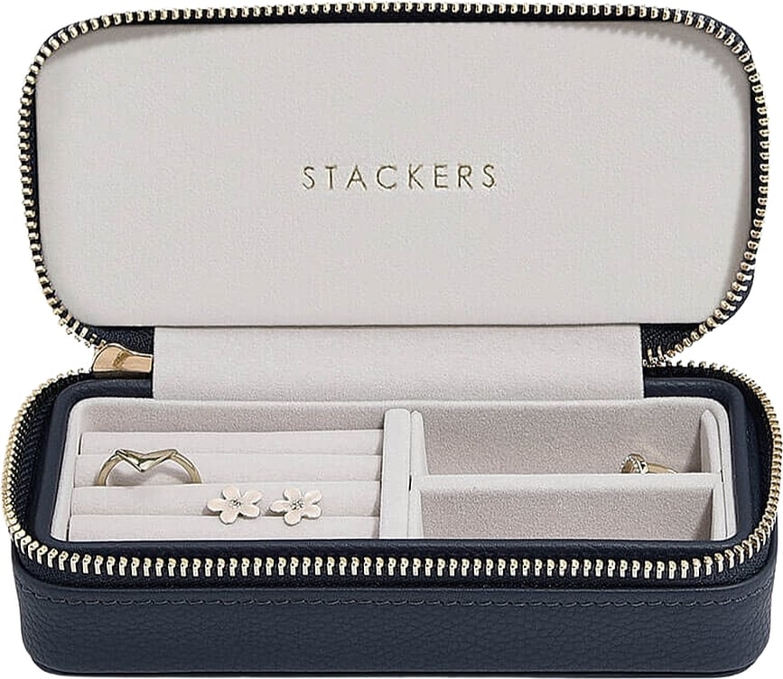 Kelioninė papuošalų dėžutė Travel Medium Stackers mėlynos spalvos