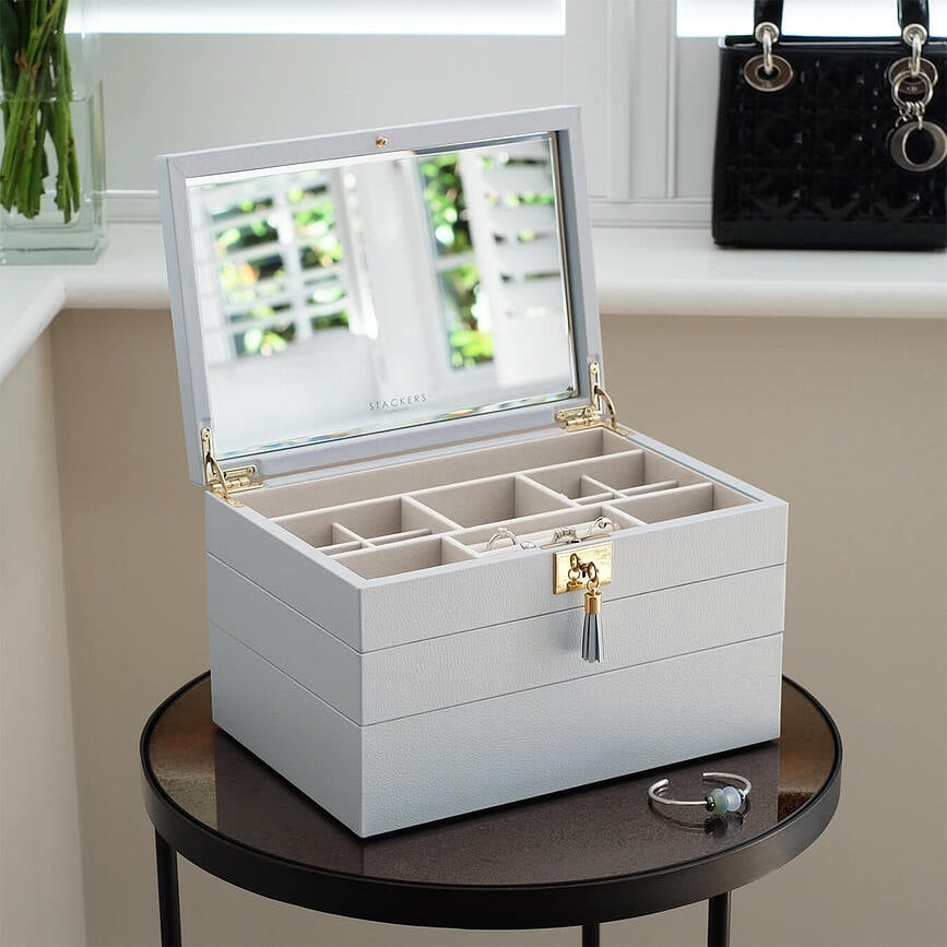 Loves Luxury Kutija za nakit trostruka bijela