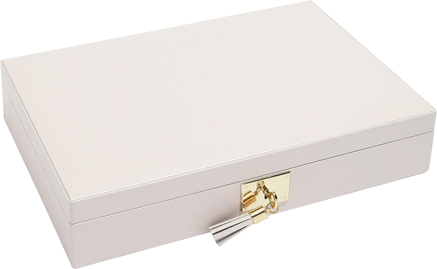 Loves Luxury Skrinjica za nakit s pokrovom in ogledalom, modra