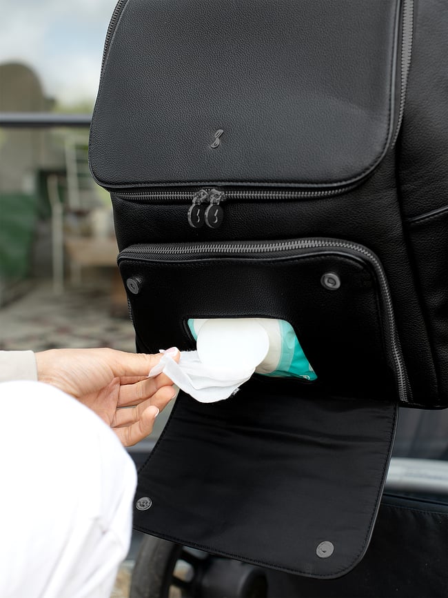 Mochila con cambiador Stackers, color camel