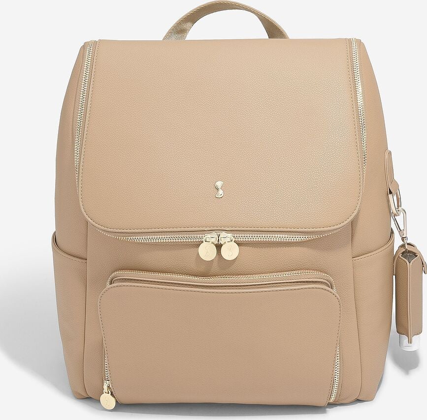 Mochila con cambiador Stackers, color camel