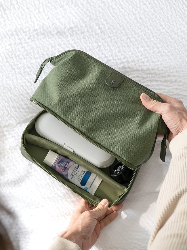 Neceser de lona Stackers, azul