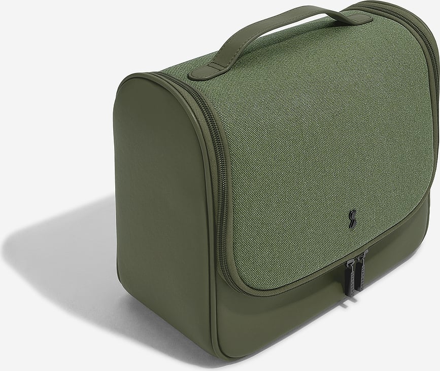 Neceser de viaje colgante de lona Stackers, azul