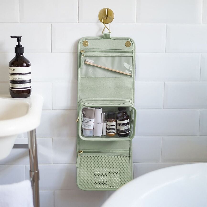 Neceser de viaje Stackers Pebble, colgante, gris piedra