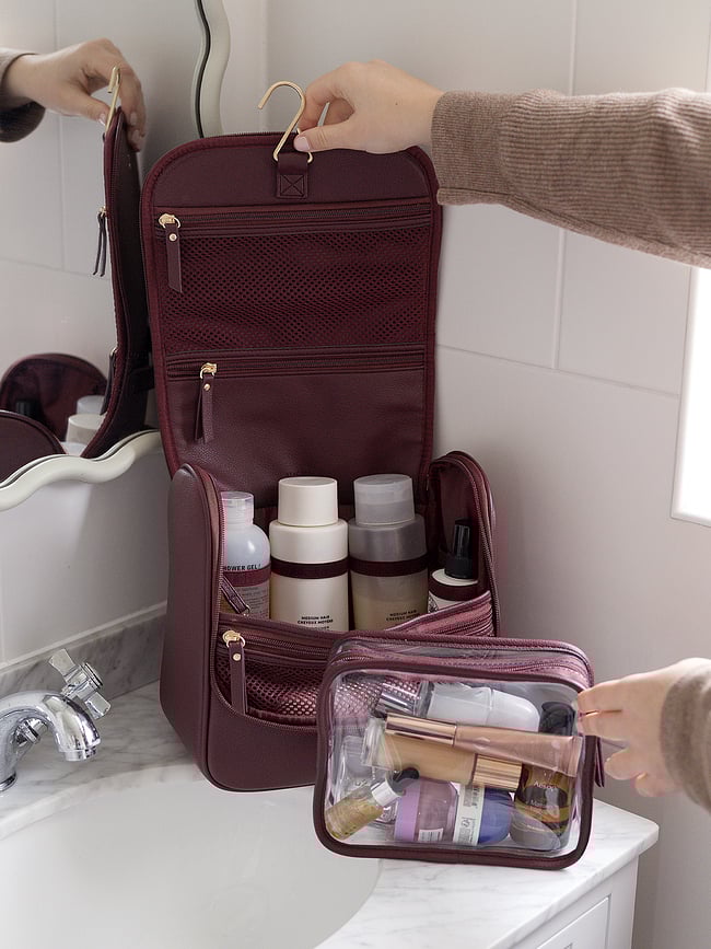 Neceser de viaje colgante Stackers, topo