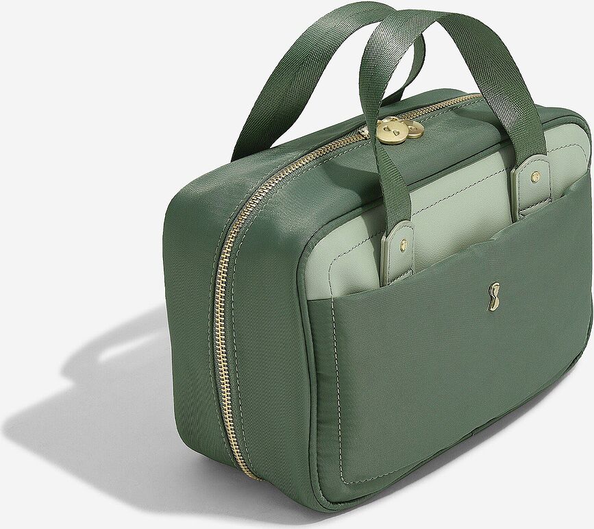 Neceser colgante de nailon Stackers, gris topo