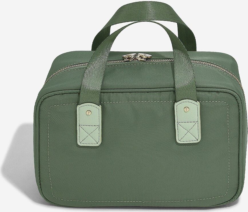 Neceser colgante de nailon Stackers, gris topo