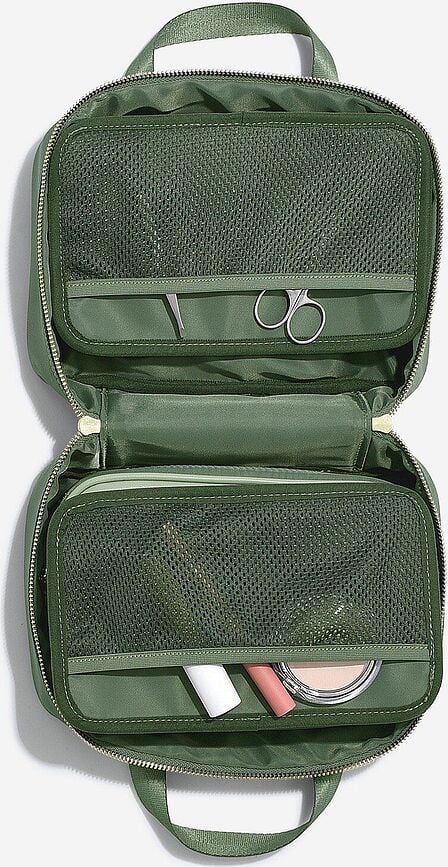 Neceser colgante de nailon Stackers, gris topo