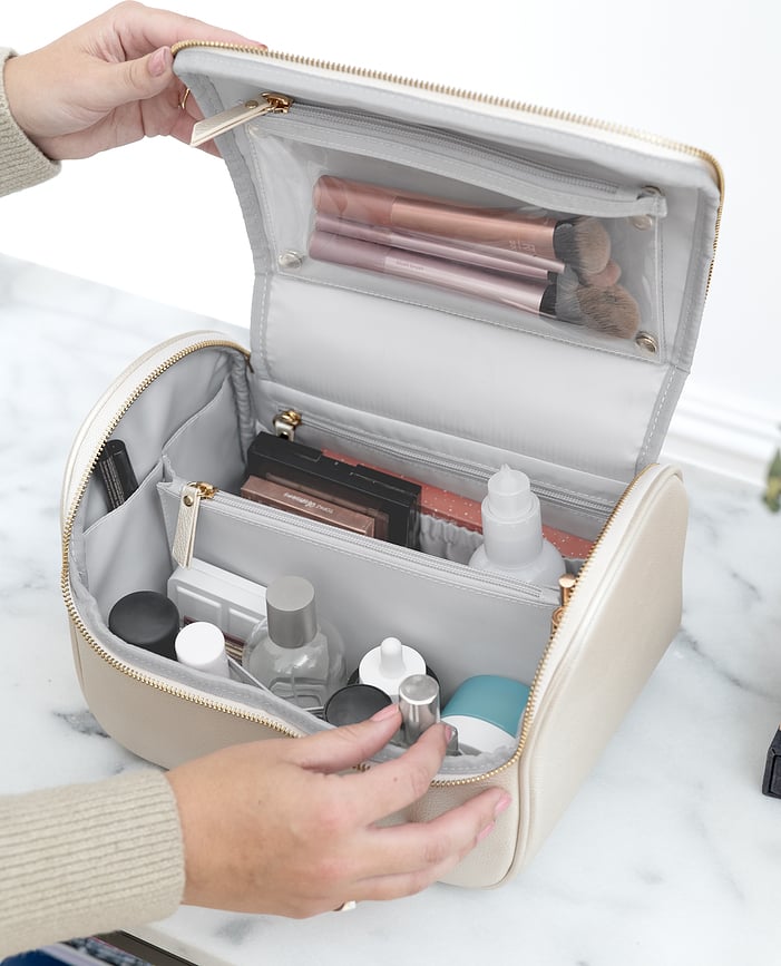 Neceser Stackers, taupe, con espejo