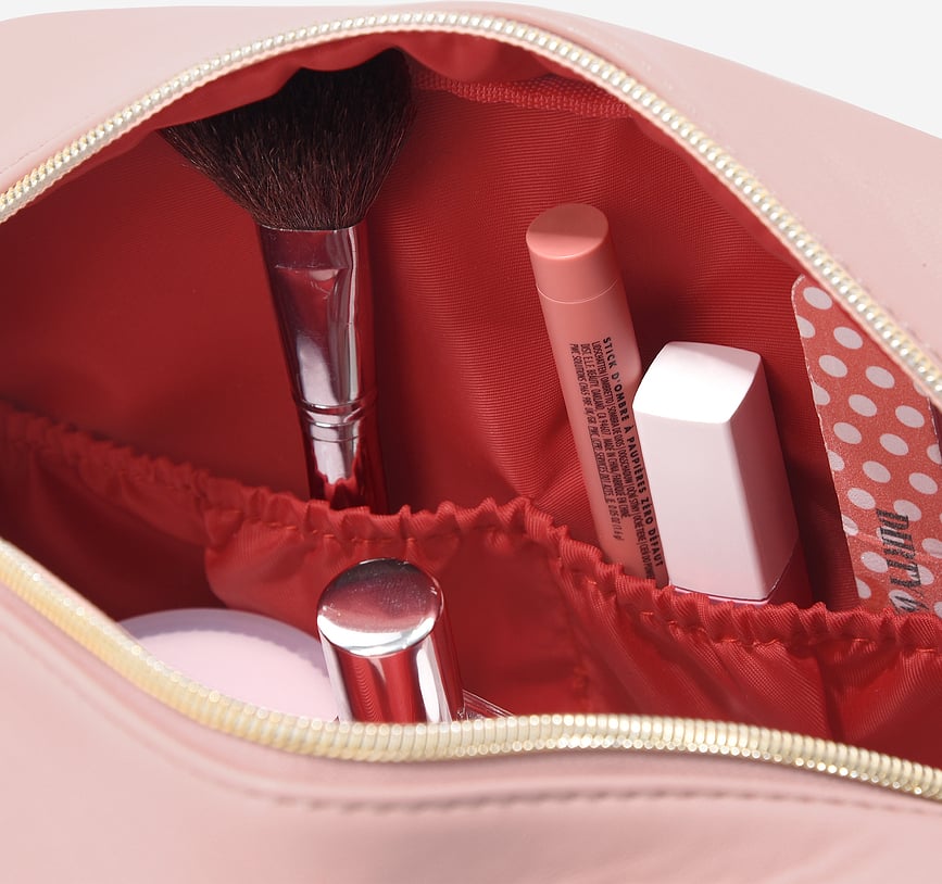 Neceser Stackers Heart, rosa y rojo