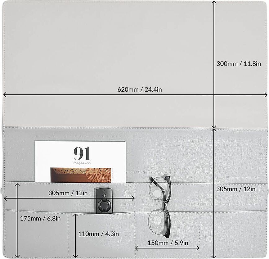 Organizador colgante para cama Stackers, talla L, beige claro