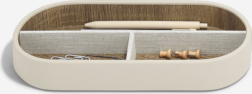 Organizador de Documentos de lino Stackers, beige claro