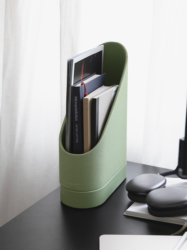 Revistero Stackers, 25 x 33 cm, burdeos, Set de 2 piezas