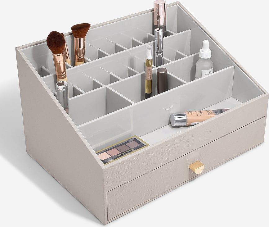 Organizador Stackers Open Supersize, con cajón, rosa