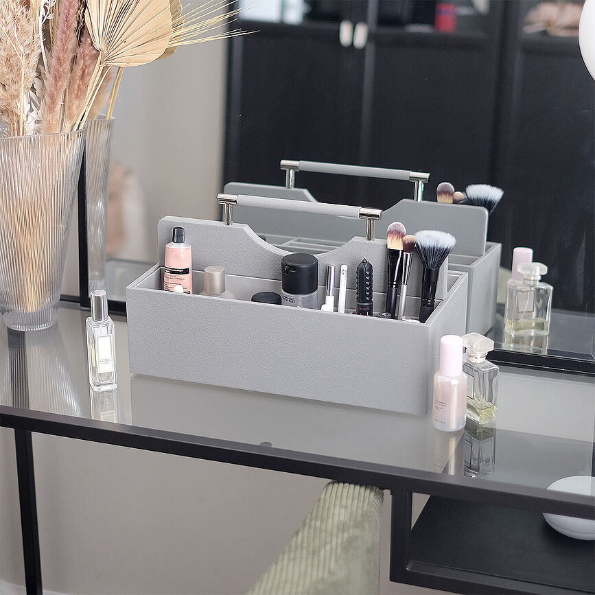 Organizador de cosméticos Stackers extragrande, rosa