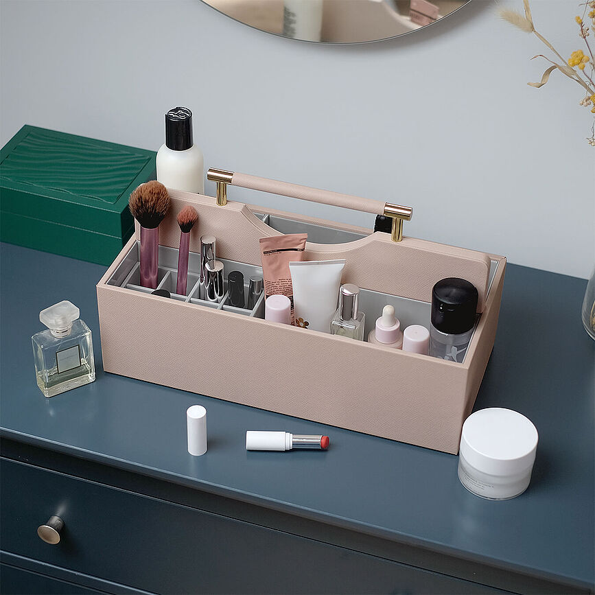 Organizador de cosméticos Stackers extragrande, rosa