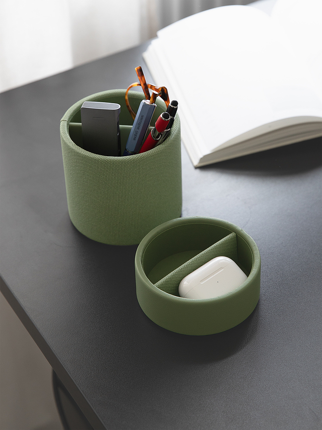 Organizador de Escritorio para material de oficina Stackers, burdeos, Set de 2 piezas