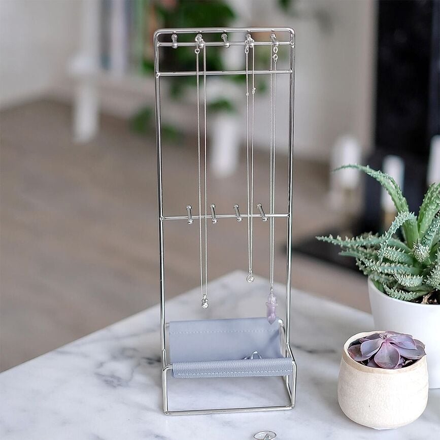 Organizador de joyas Stackers Scoop, lavanda y plateado