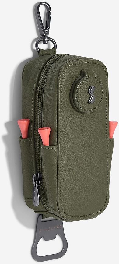 Organizador para pelotas y tees de golf Stackers, oliva